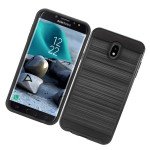 Wholesale Samsung Galaxy J7 2018 / Refine / SM-J737 (AT&T) / Aero / Aura / Crown / Top / Eon / Star Armor Hybrid Case (Black)